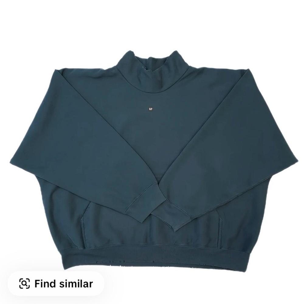 Yeezy Deep Teal Cowl Neck Sweater